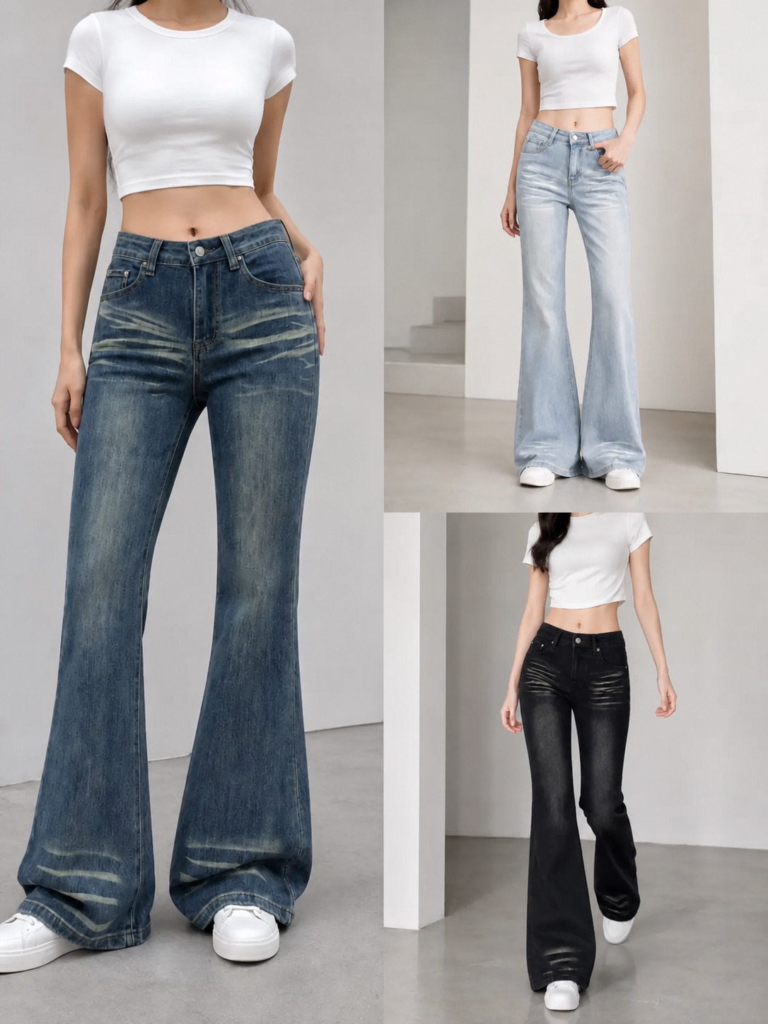 GD DENIM style 13280-18 flare jeans
